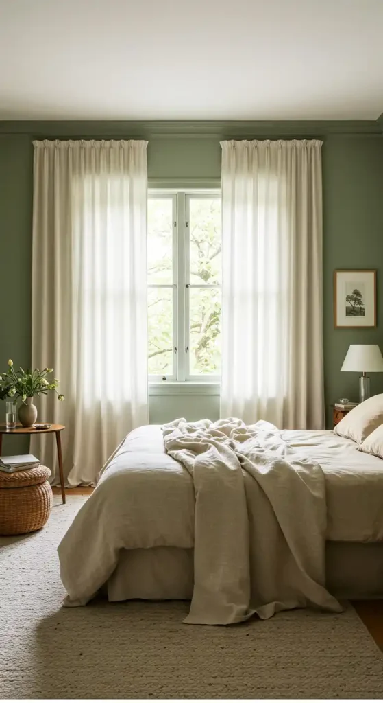 1. Sage Green and Cream Walls for a Fresh Canvas