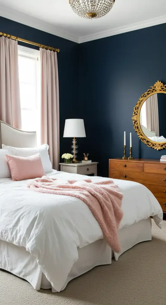 10. Dark Accents with a Feminine Edge