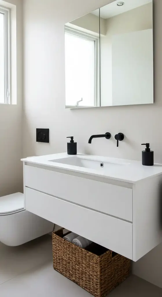 2. Choose a Space-Saving Vanity