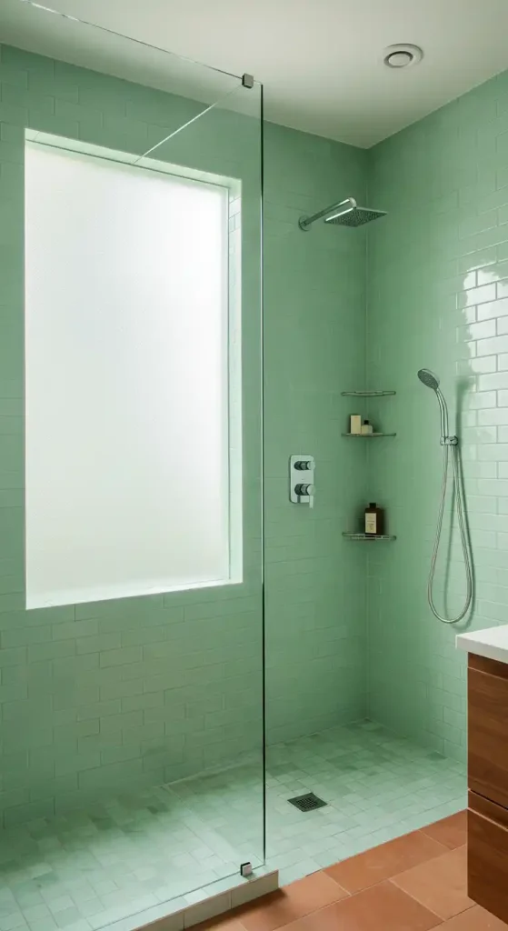 3. Mint Green Tiles for a Refreshing Look