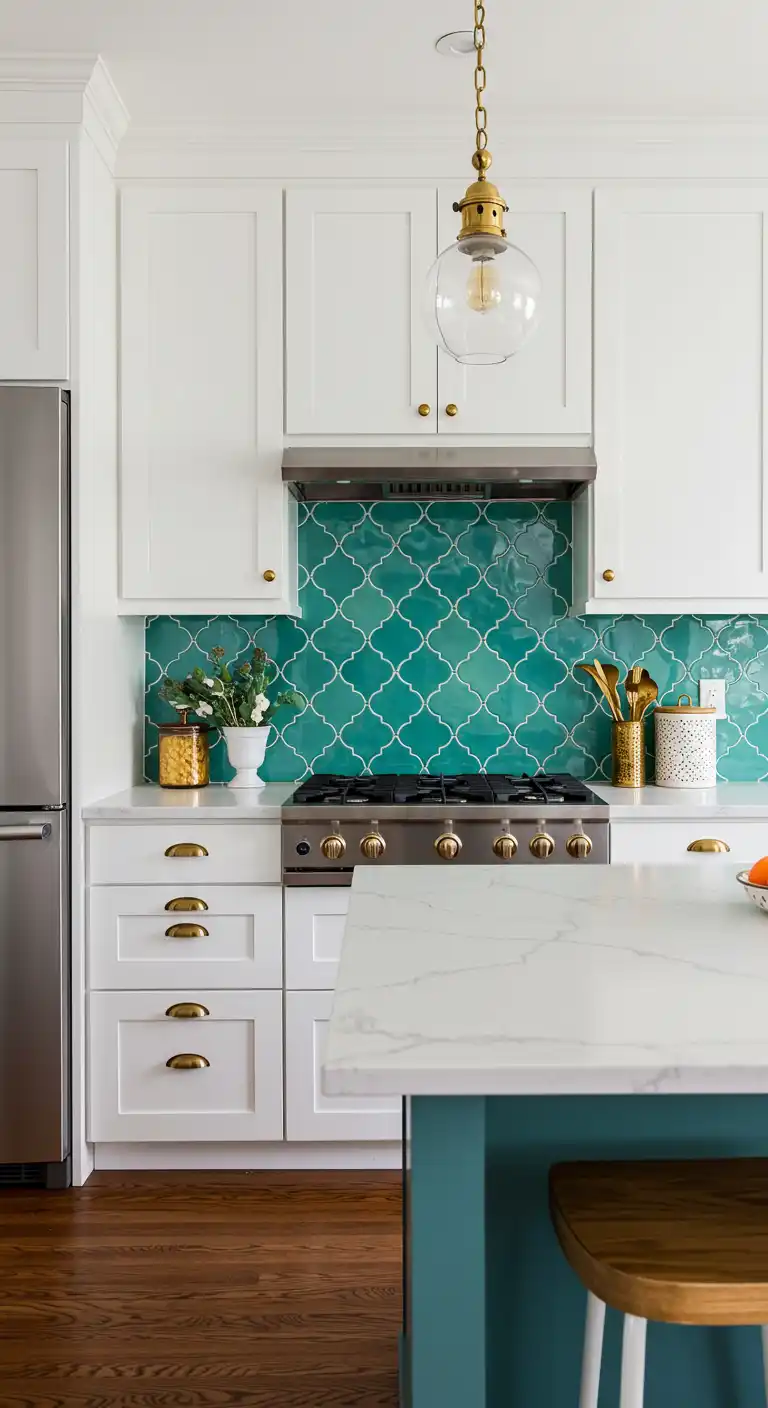 4. Create Drama with Patterned Tiles