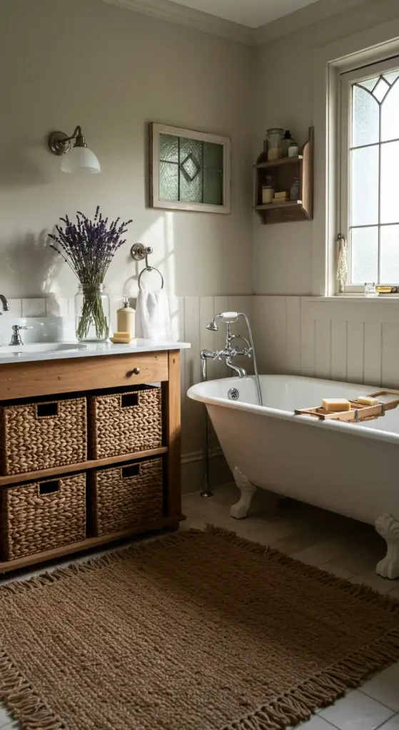 5. Cozy Textures with Woven Accents