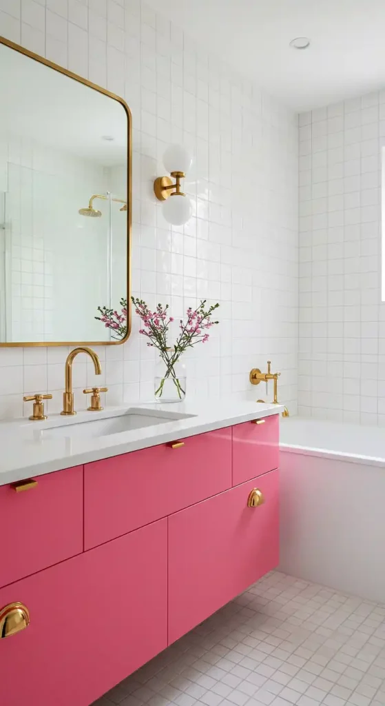5. Millennial Pink Cabinets or Vanities