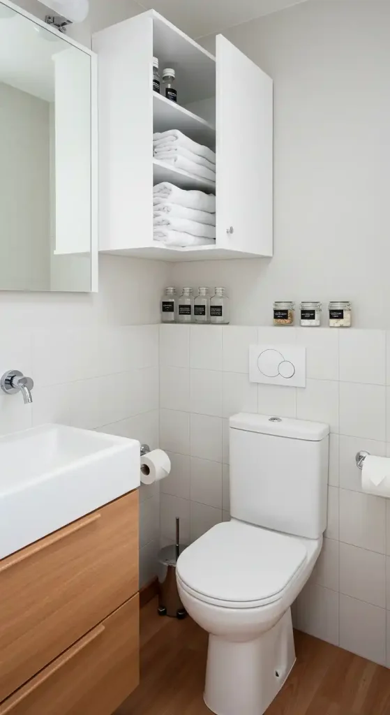 5. Utilize Over-the-Toilet Storage