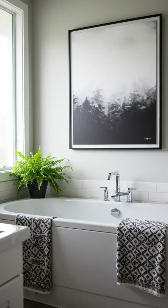 6. Timeless Monochrome Art and Decor