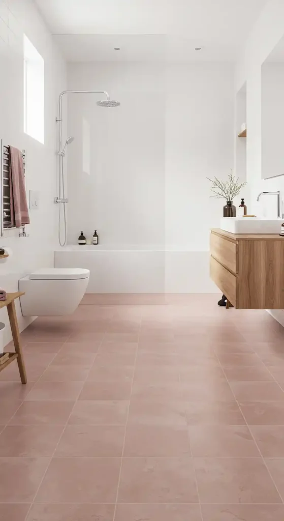 8. Bold Pink Floors