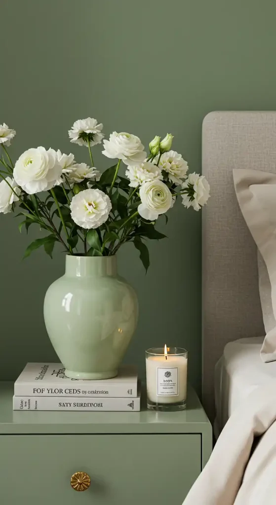8. Sage and Cream Accessories