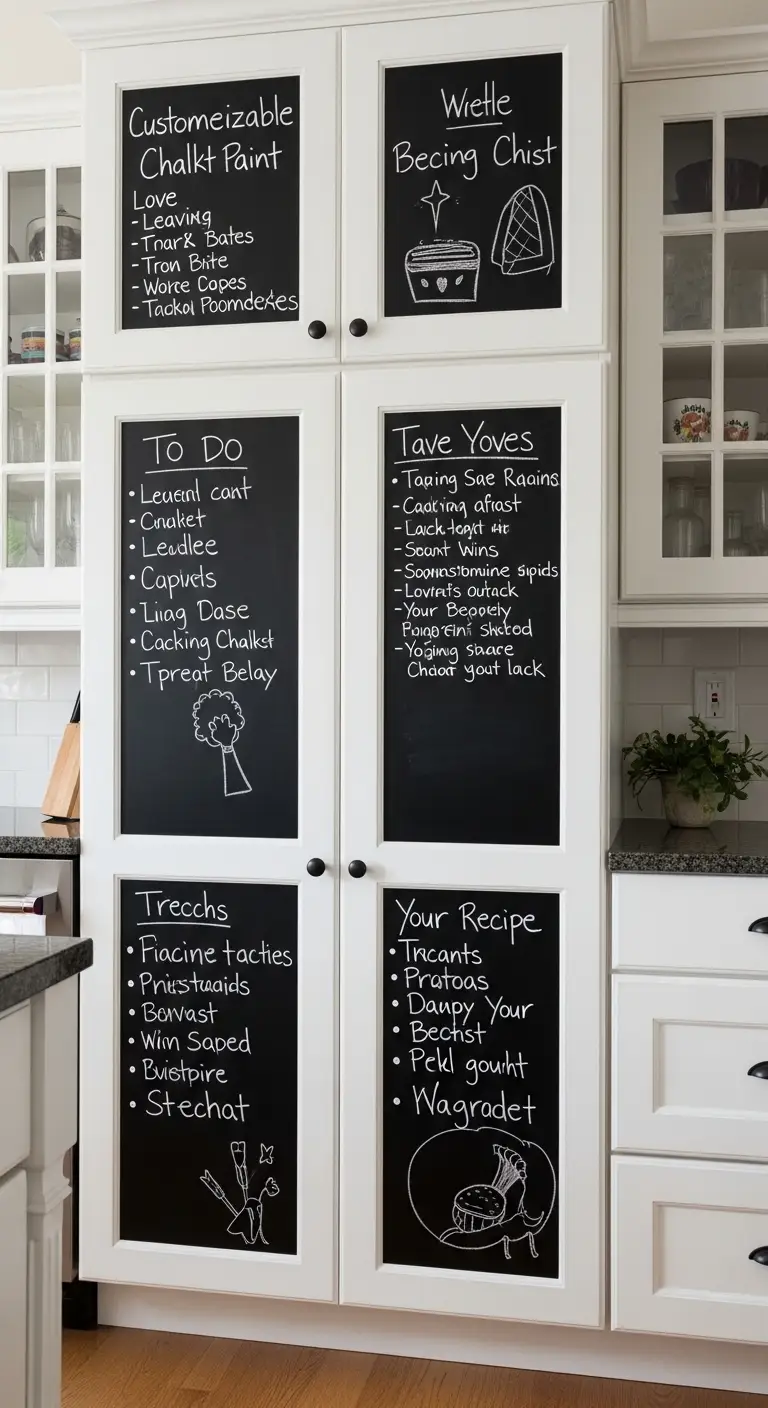 Create Customizable Chalkboard Cabinet Panels
