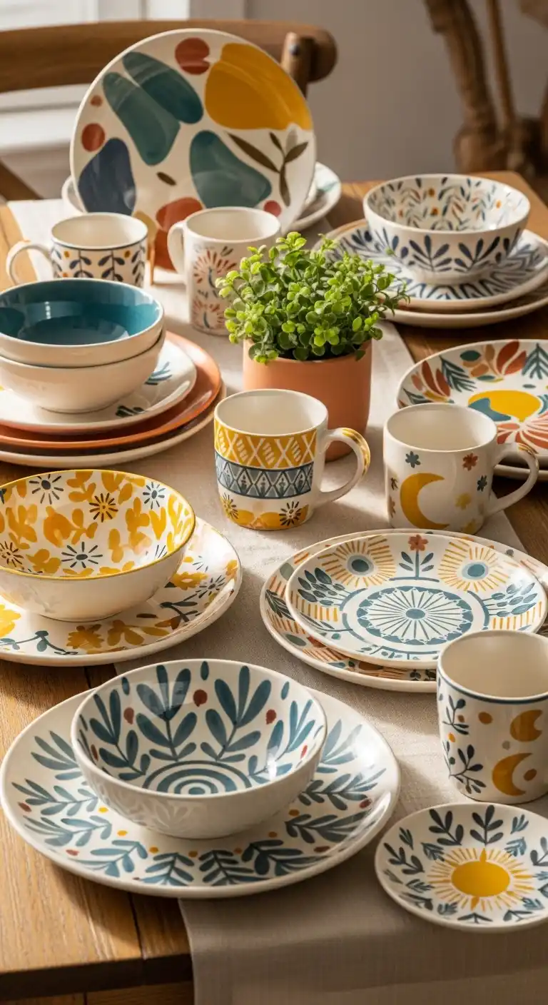Eclectic Boho Dinnerware