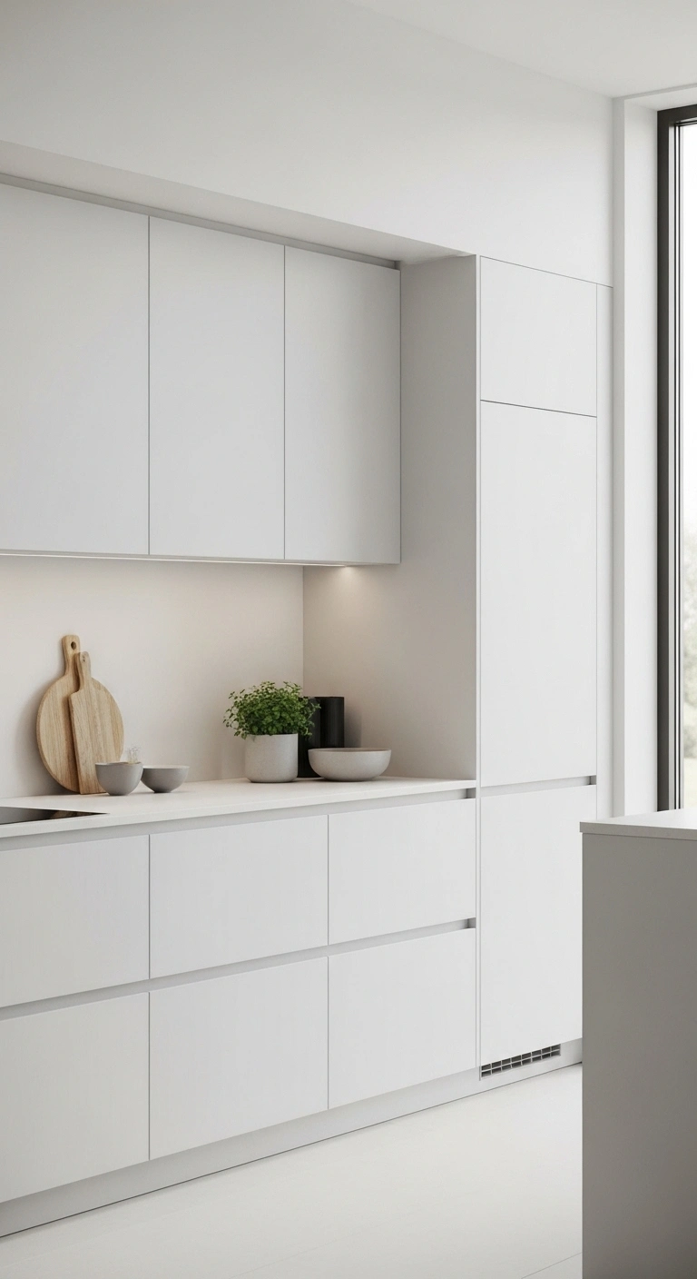 Go Minimal with Handle-Free Cabinets