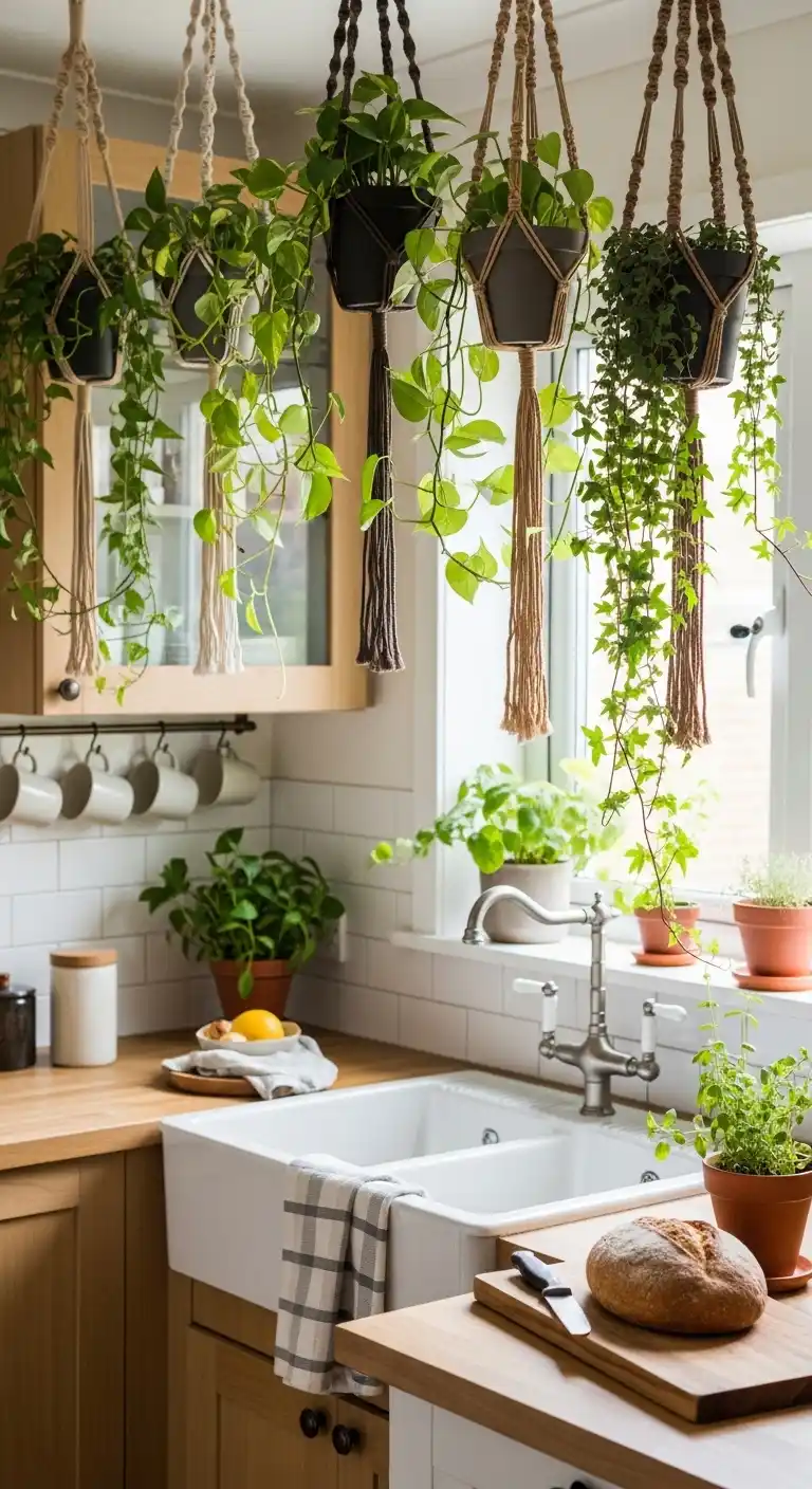 Hanging Greenery for a Natural Touch