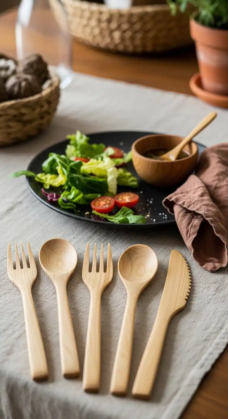 Organic, Wooden Utensils