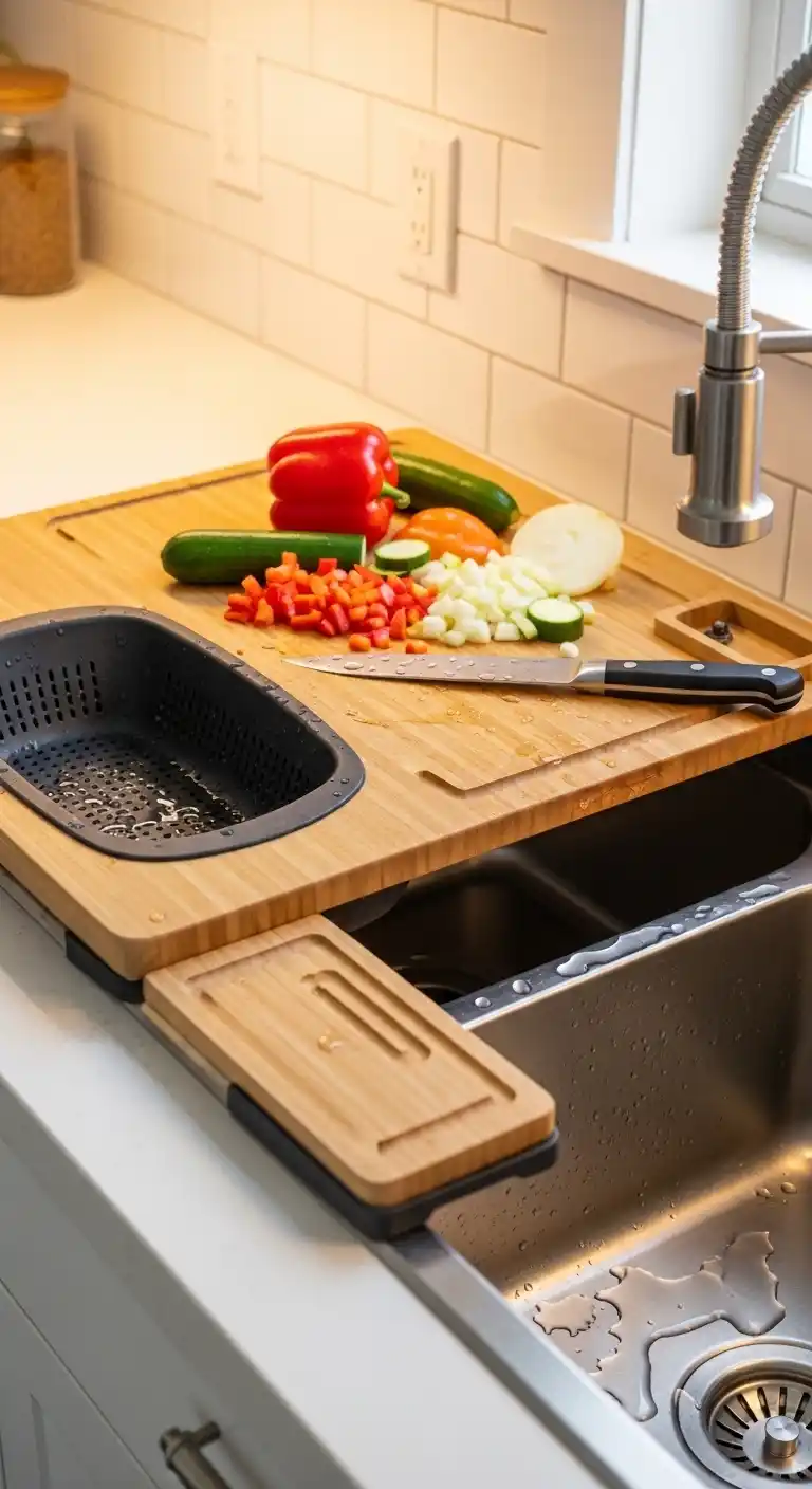 Over-the-Sink Cutting Board