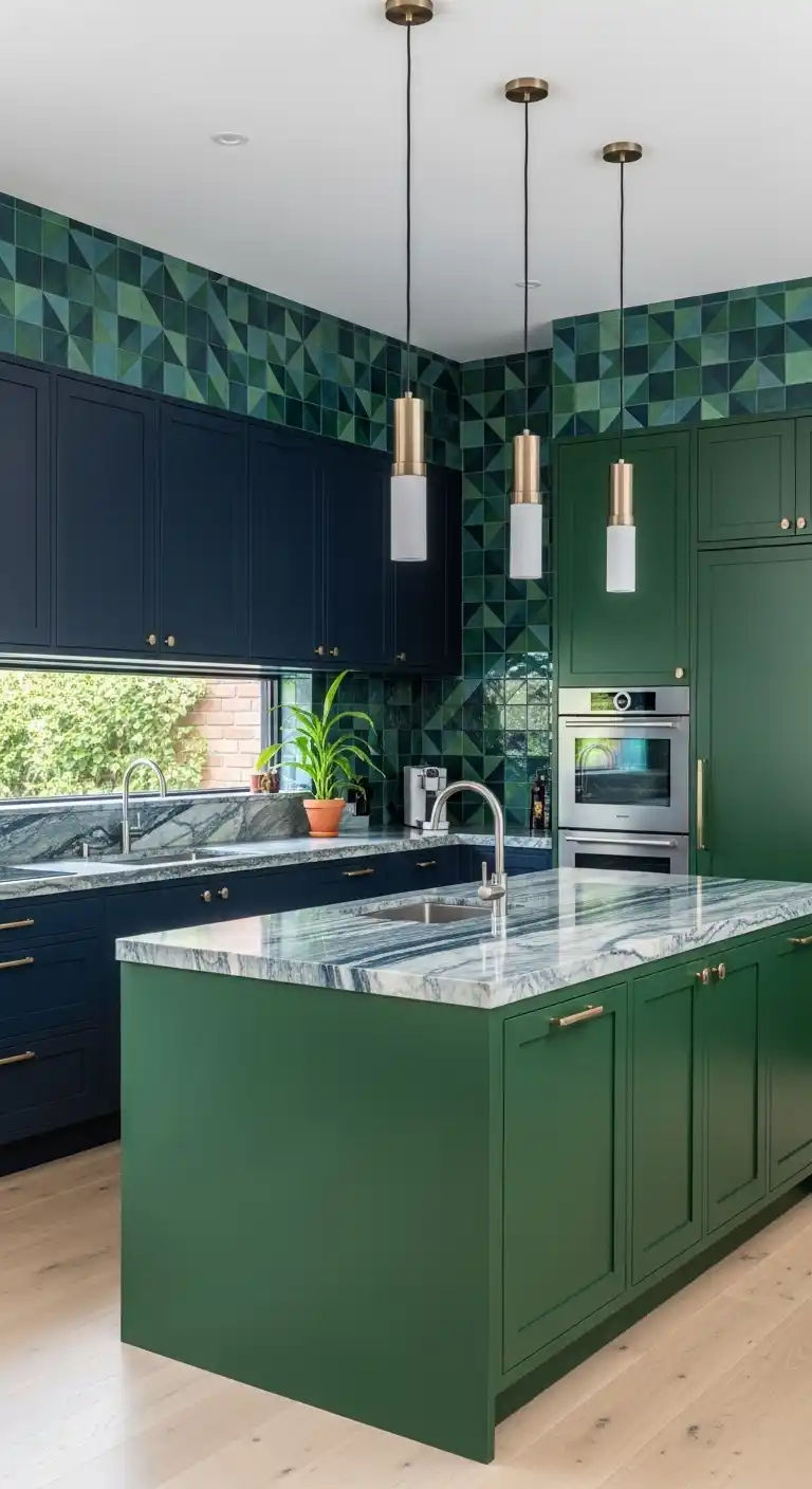 Play with Green and Blue Tones