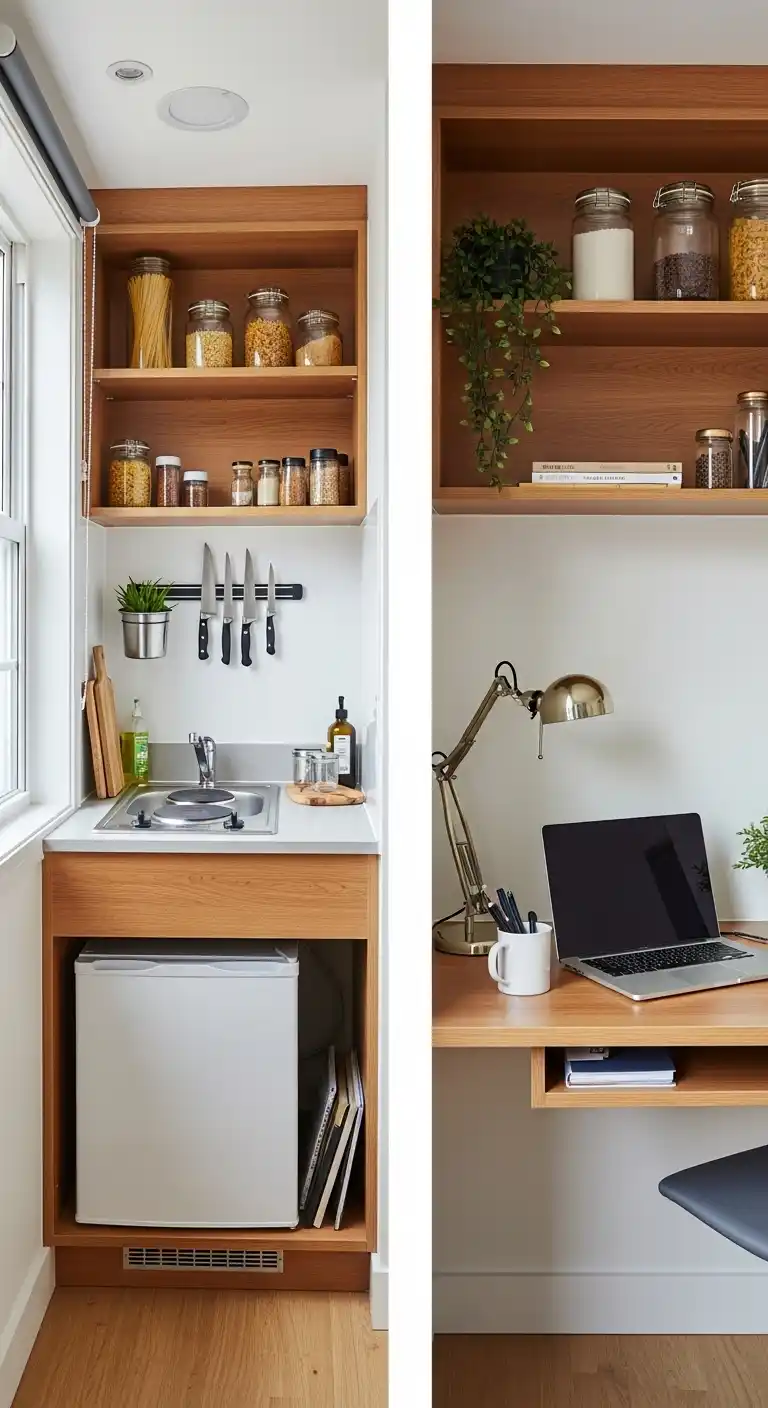 13. Dual-Purpose Kitchen-To-Workspace Studio