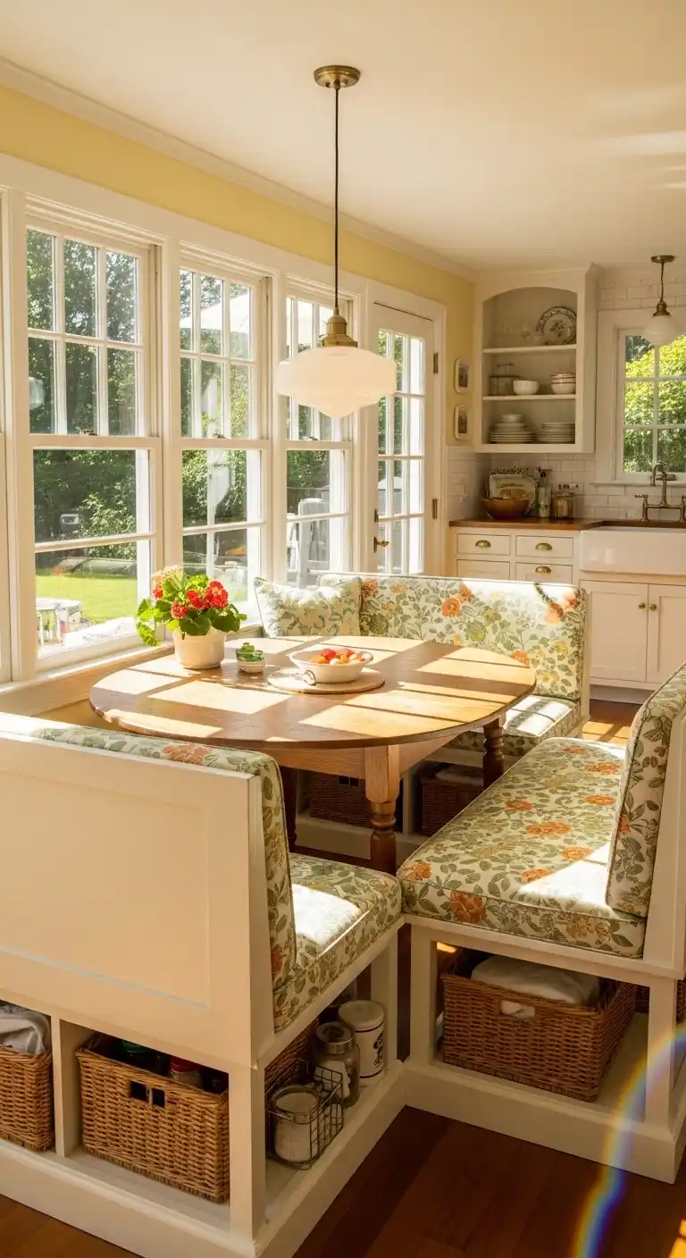 Victorian Tea-Stamp Kitchen With Mason Jar Wells