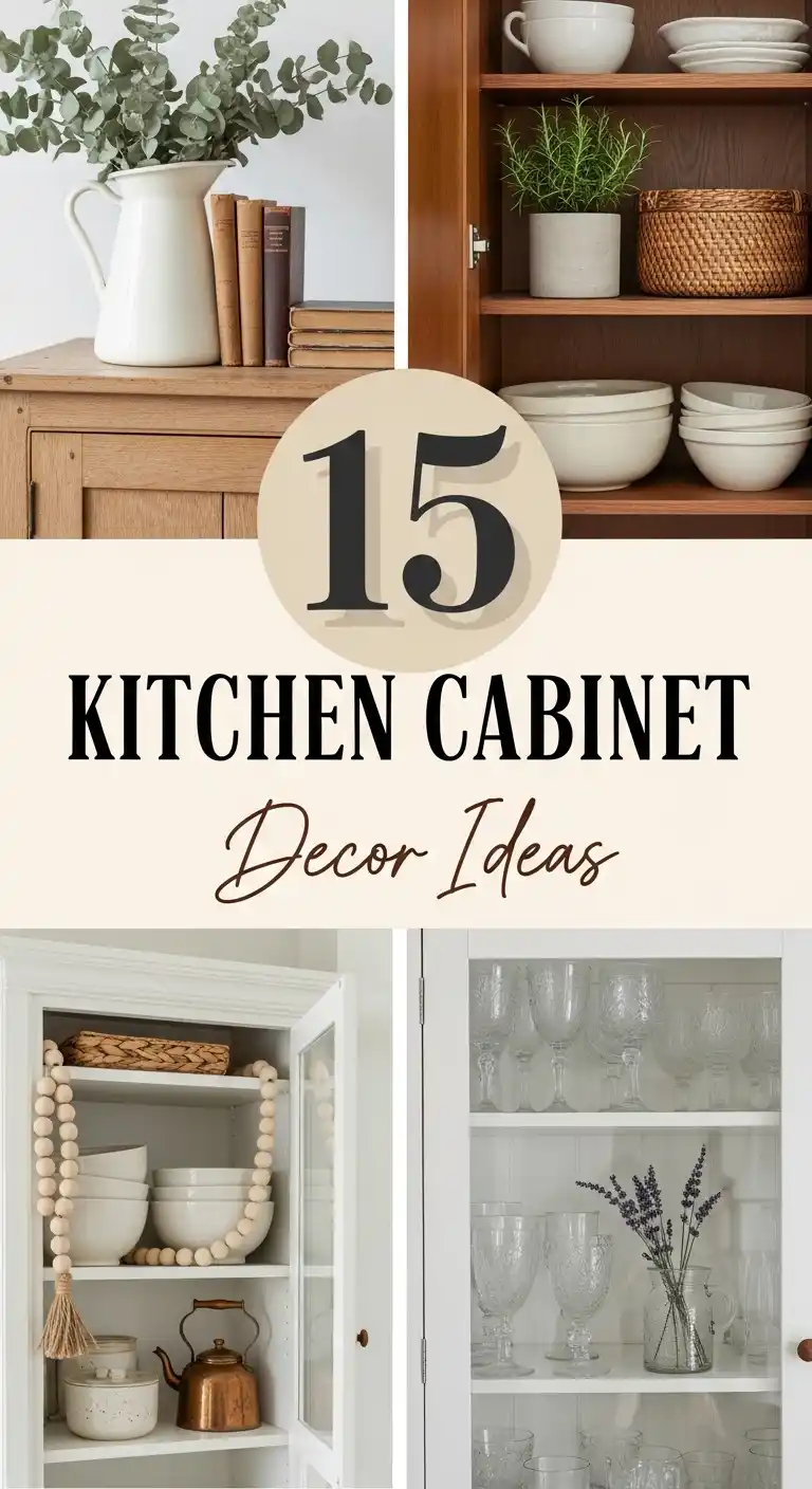15 Kitchen Cabinet Decor Ideas