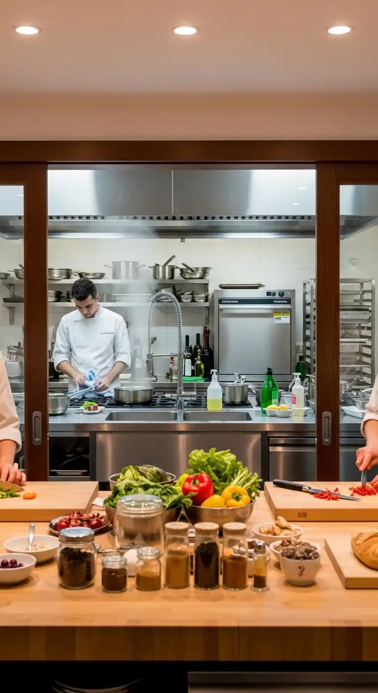 8. Wet Zone + Dry Zone Bisection With Sliding Doors