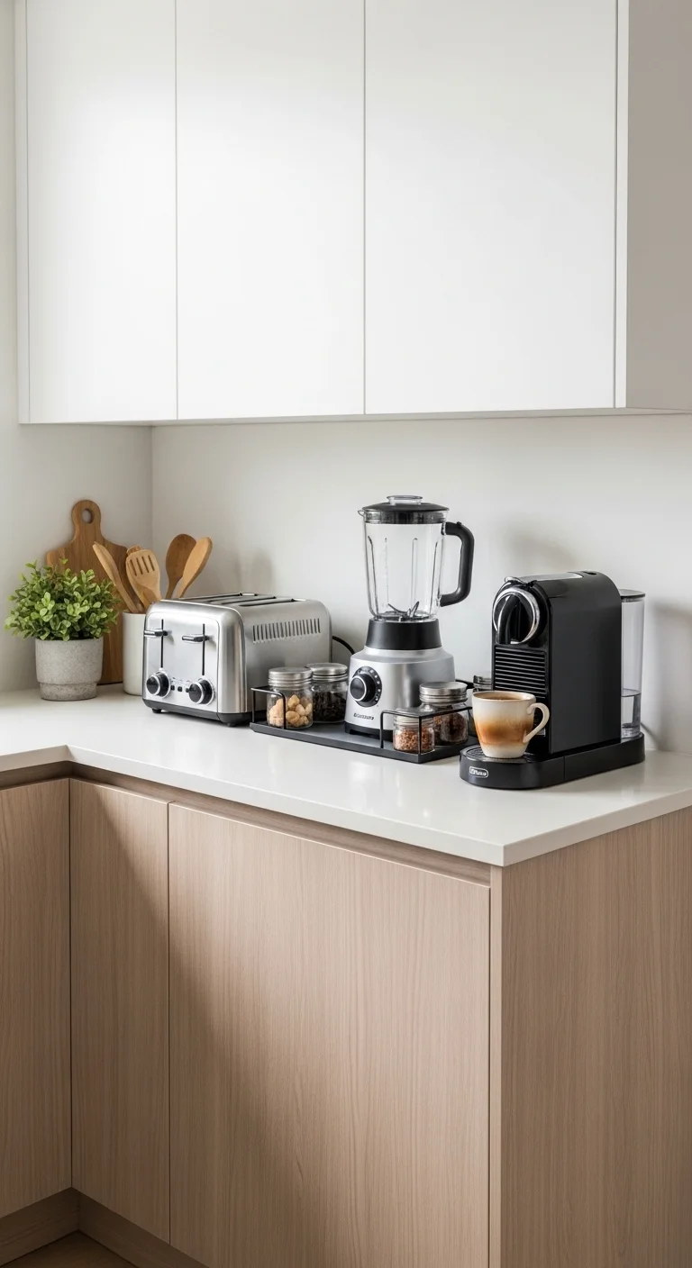 Add a Small Appliance Station for Organized