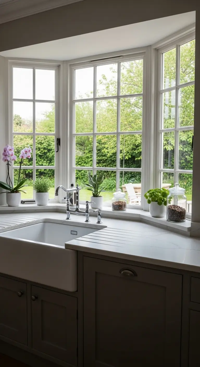 Bay Kitchen Sink Window For Extra Depth And Function
