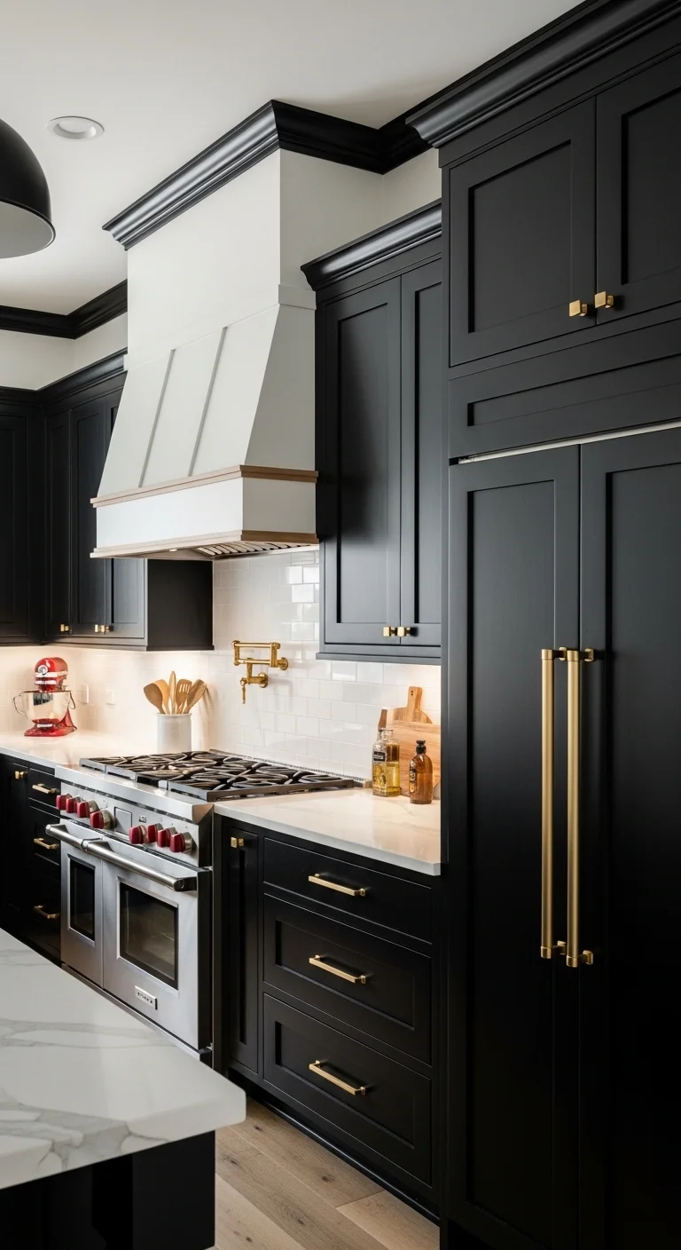 Black Kitchen Cabinets Color Ideas for Luxury and Bold Contrast
