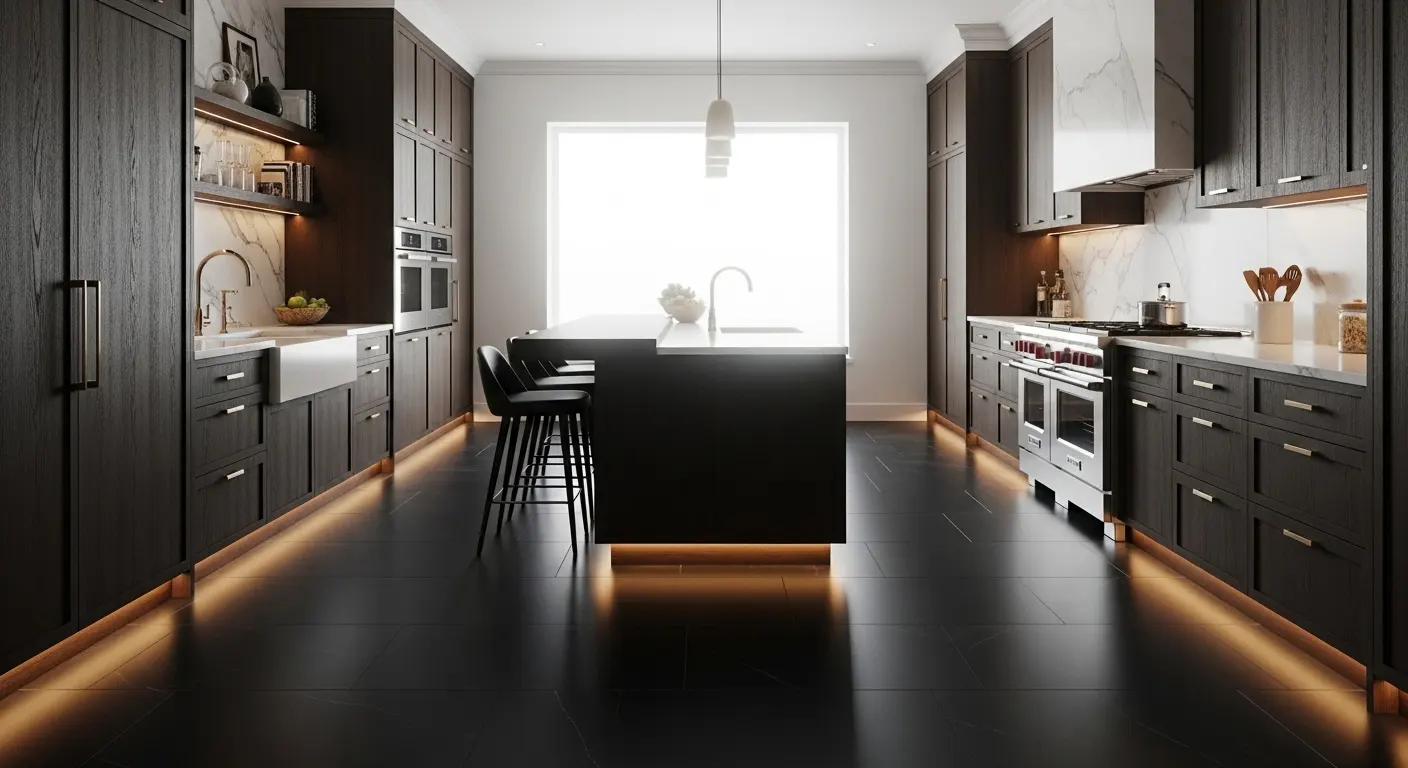 Black Kitchen Flooring Ideas