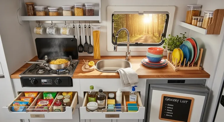 Camper Kitchen Organization Ideas