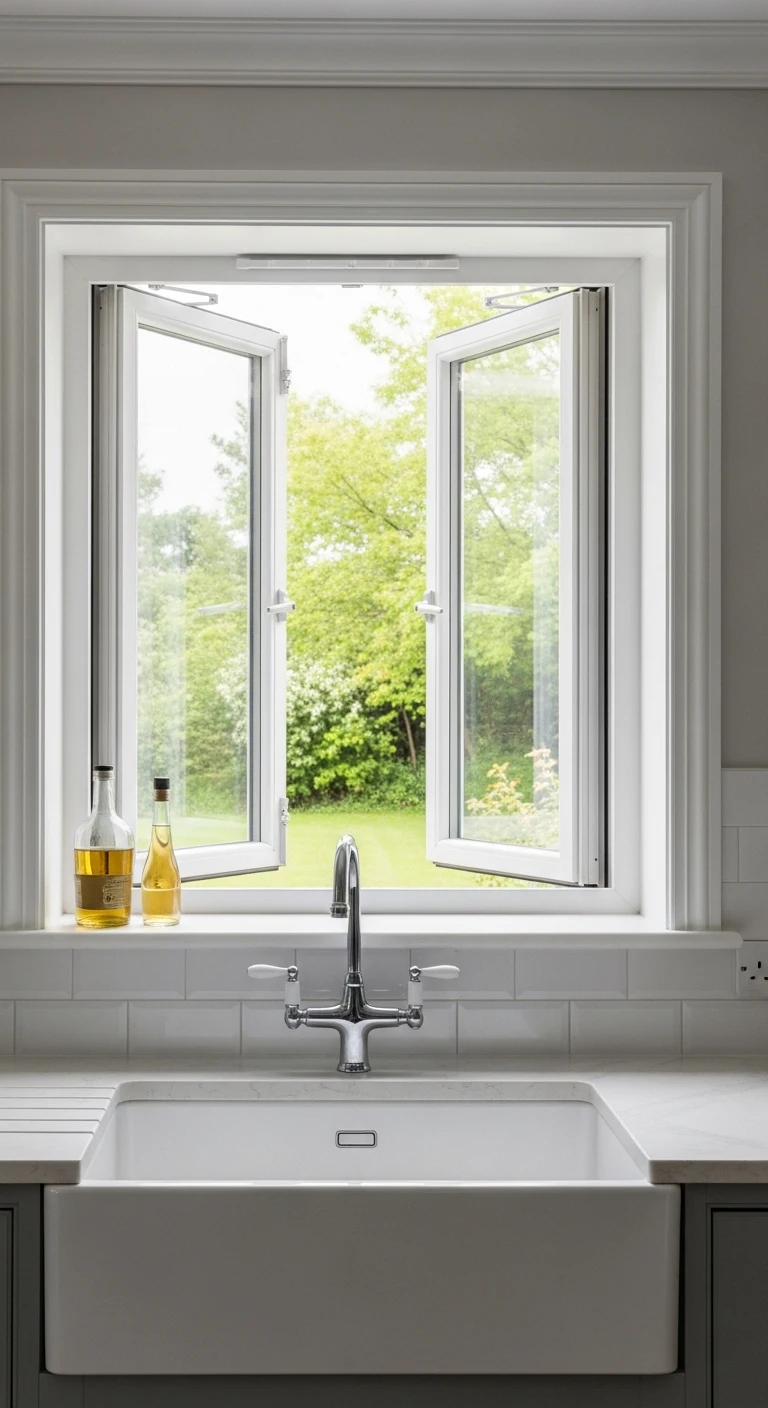 Casement Kitchen Sink Window For Maximum Fresh Air Flow