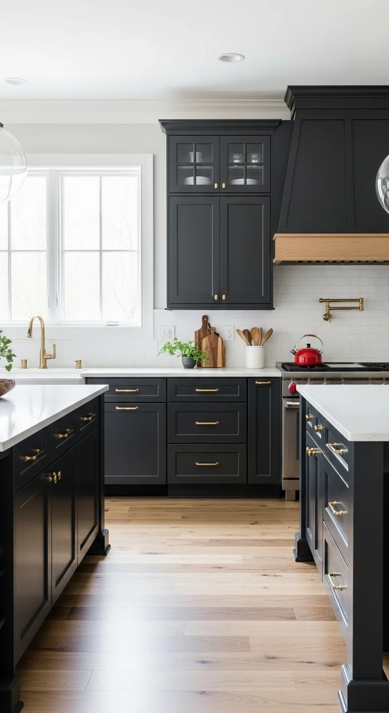 Charcoal Kitchen Cabinets Color Ideas for Modern Drama and Depth