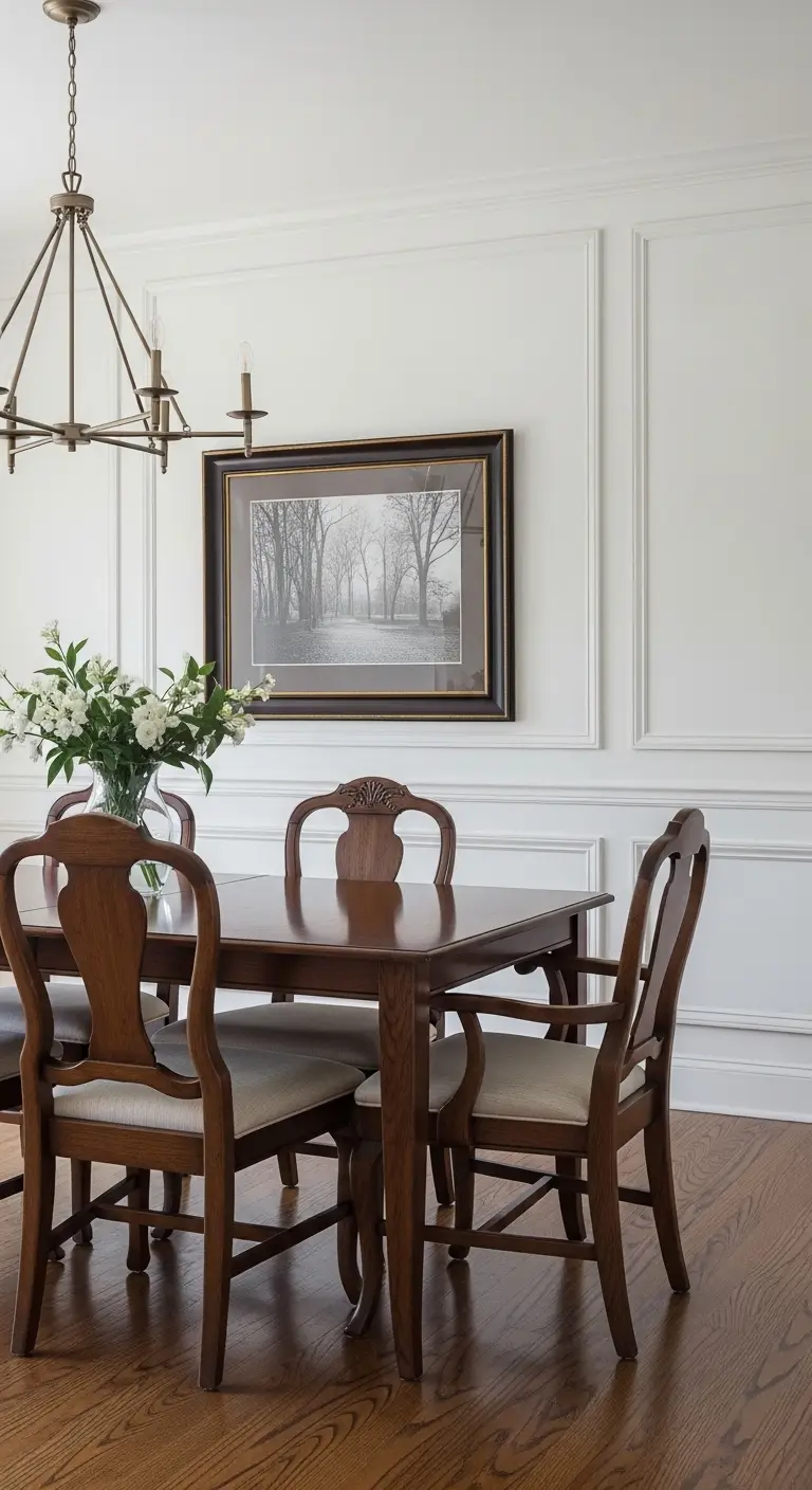 Classic Raised Panel Wainscoting Dining Room Elegance