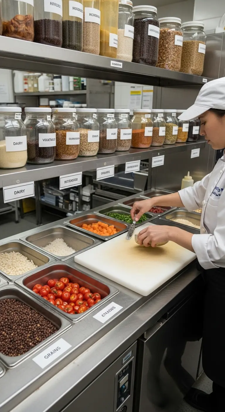 Color Coded Labeling for Faster Ingredient Identification