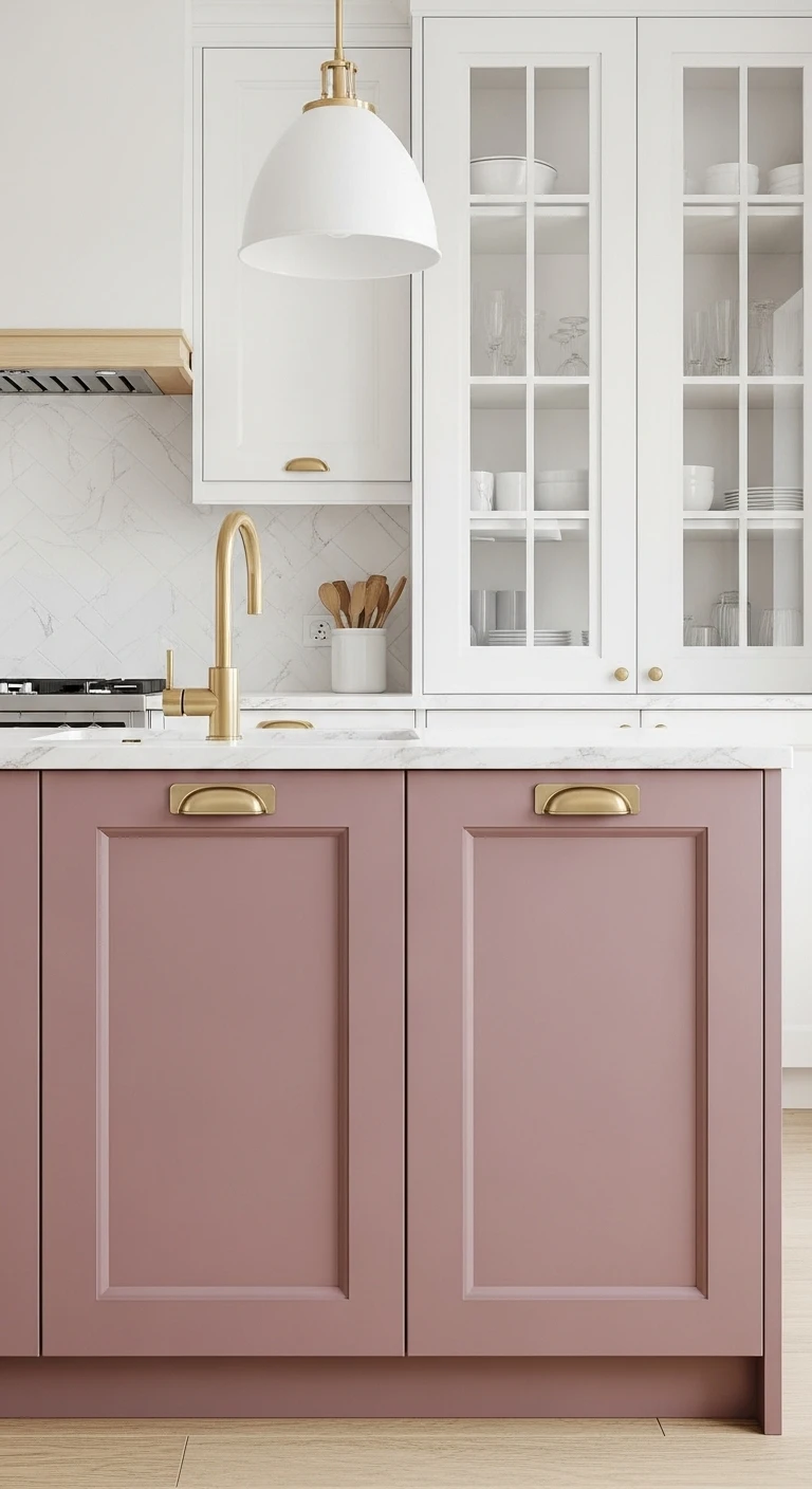 Color-Coordinated Kitchen Cabinets Handles Ideas