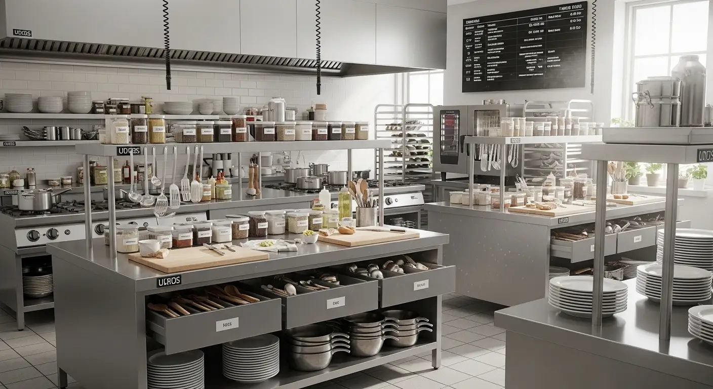 Commercial Kitchen Organization Ideas