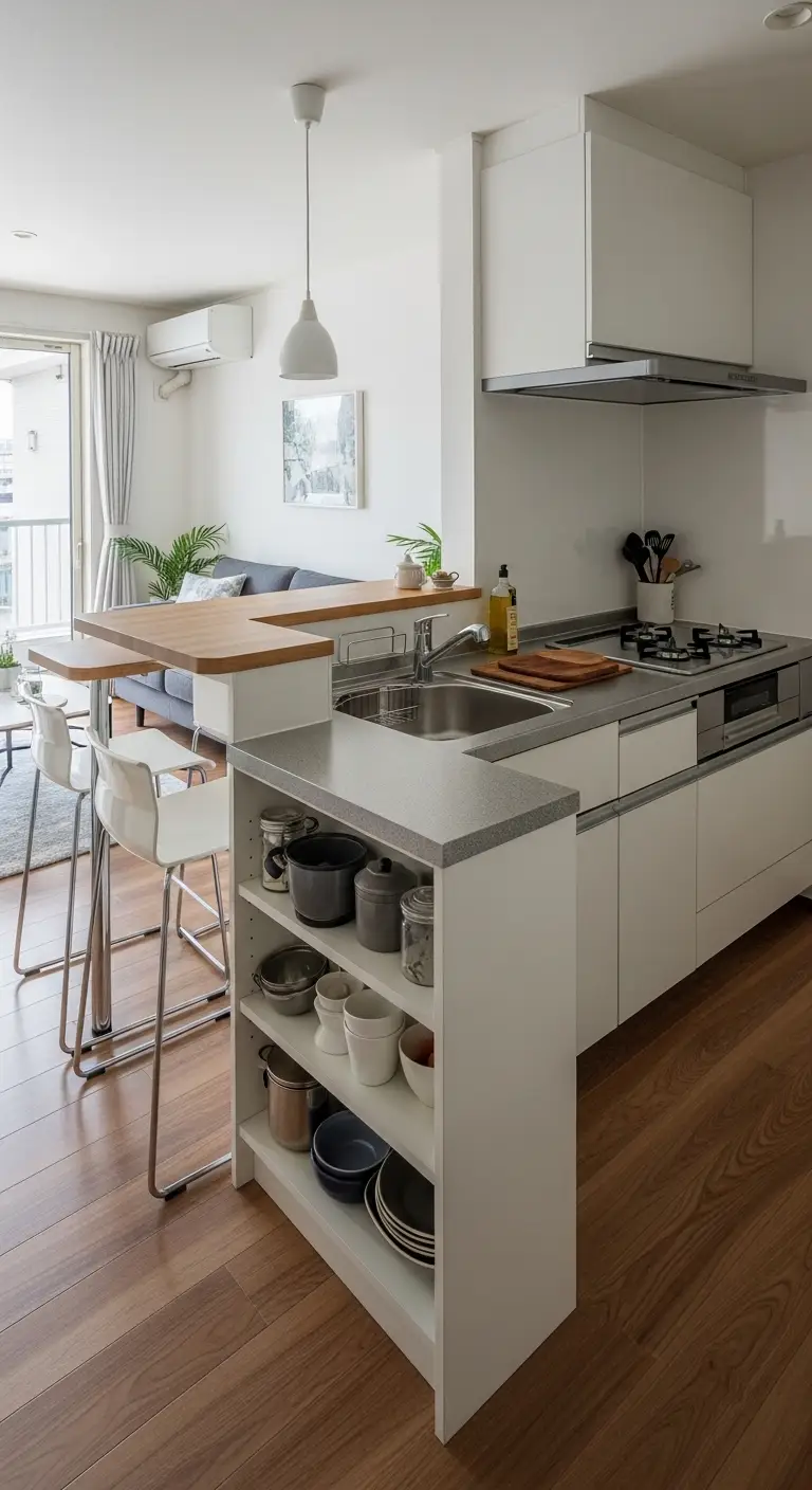 Compact Kitchen Island Ideas with Sink for Small Spaces