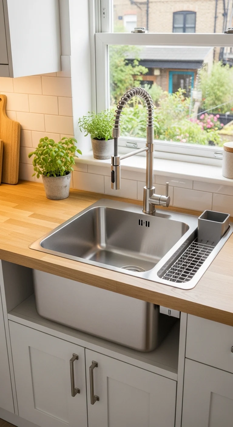 Compact Kitchen Sink Design Ideas for Small Kitchens