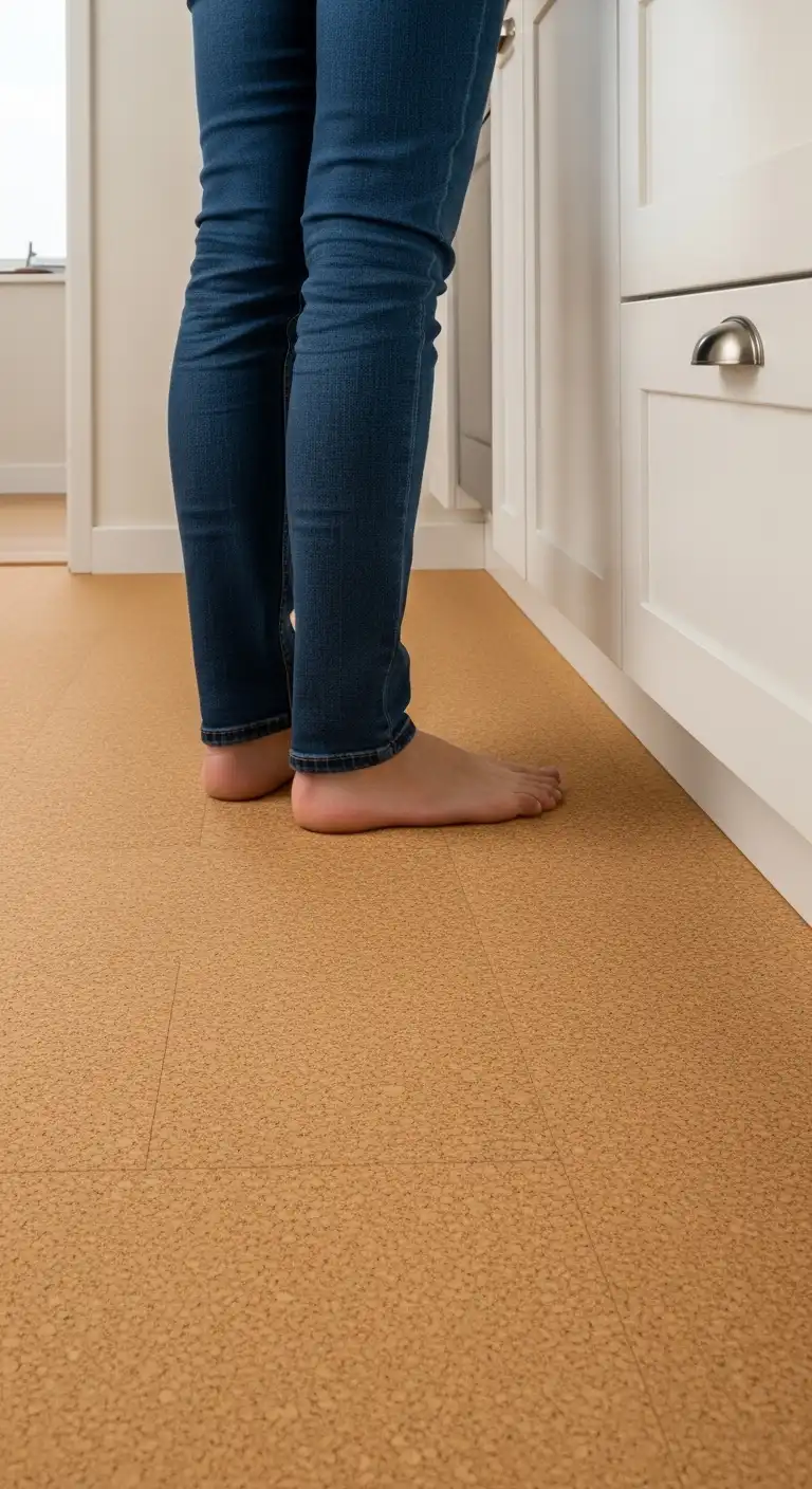 Cork Flooring as Eco Friendly Cheap Kitchen Flooring Choice