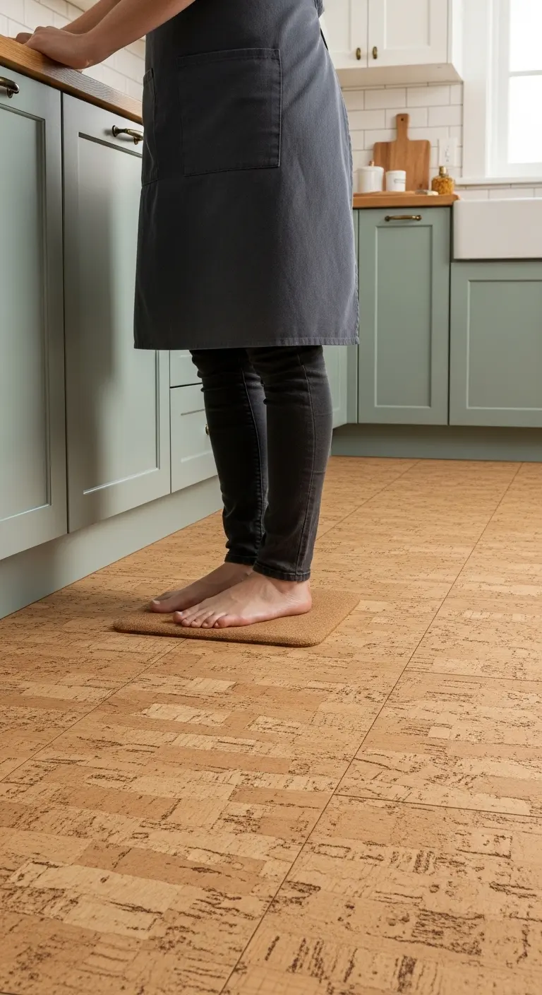 Cork Kitchen Flooring for Comfort and Sustainability