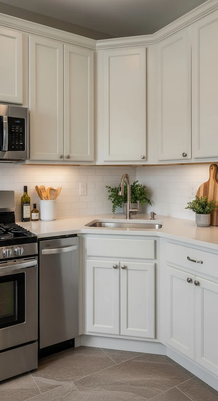 Corner Kitchen Sink Design Ideas for Space Optimization