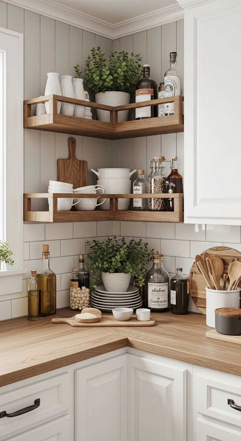 Corner Shelf Utilization for Maximum Storage Efficiency