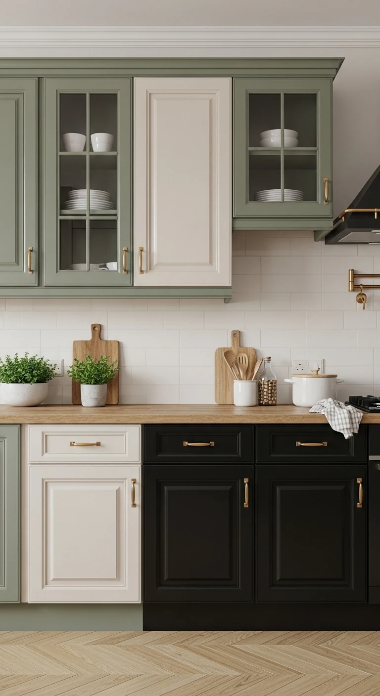 Creative Combinations in Painted Kitchen Cabinets for Personal Style