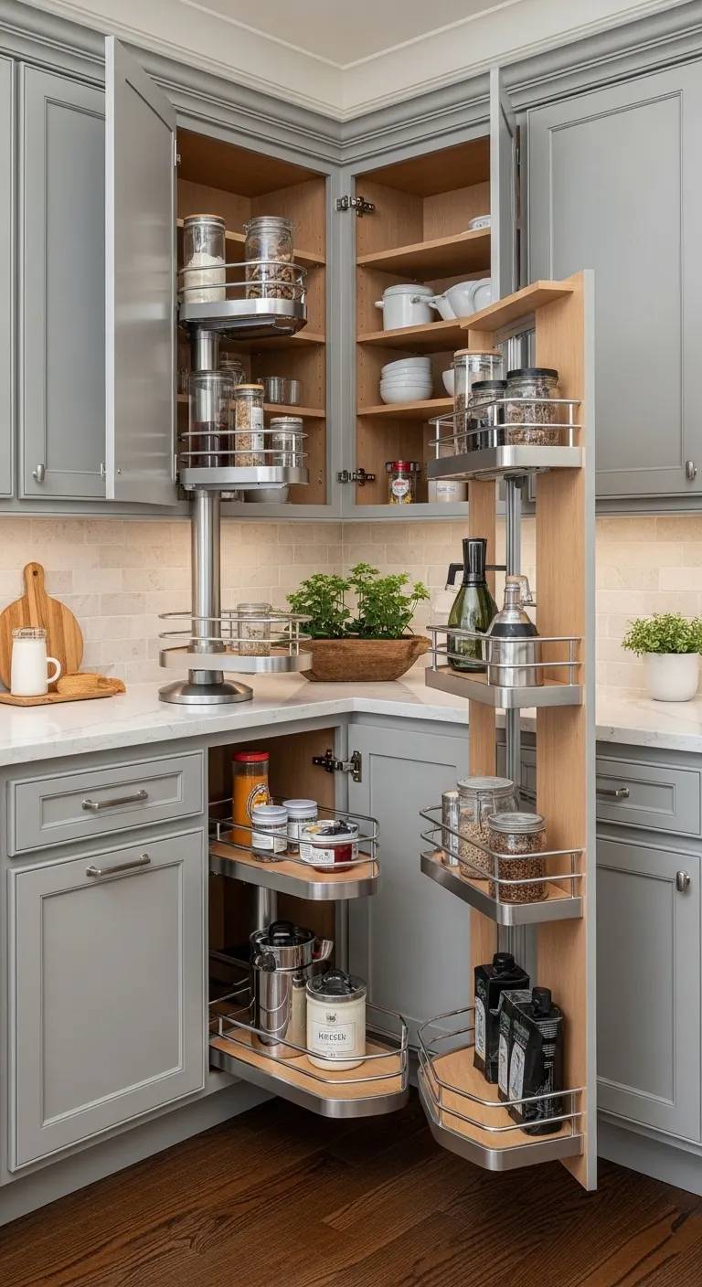 Custom Corner Luxury Cabinets for Better Storage
