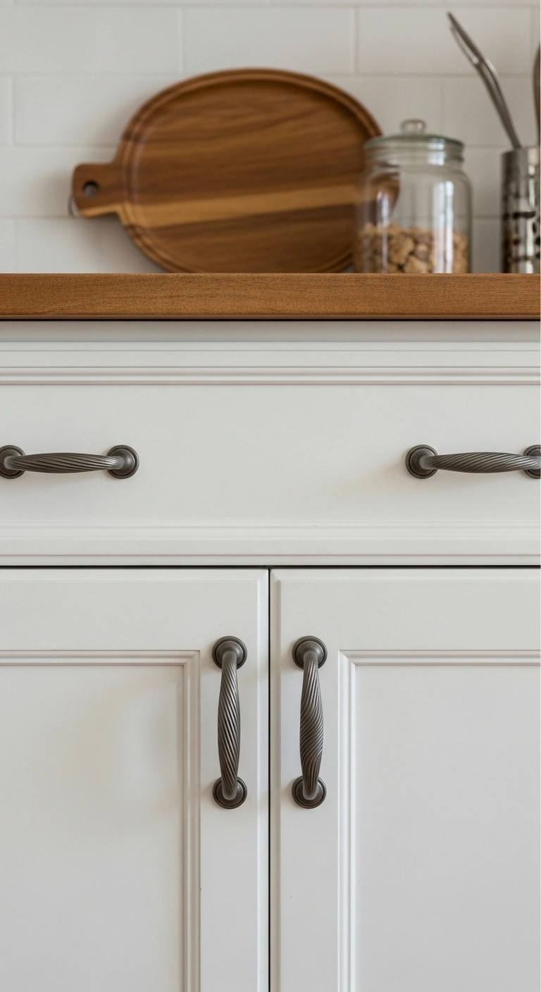 Custom Designed Kitchen Cabinets Handles Ideas