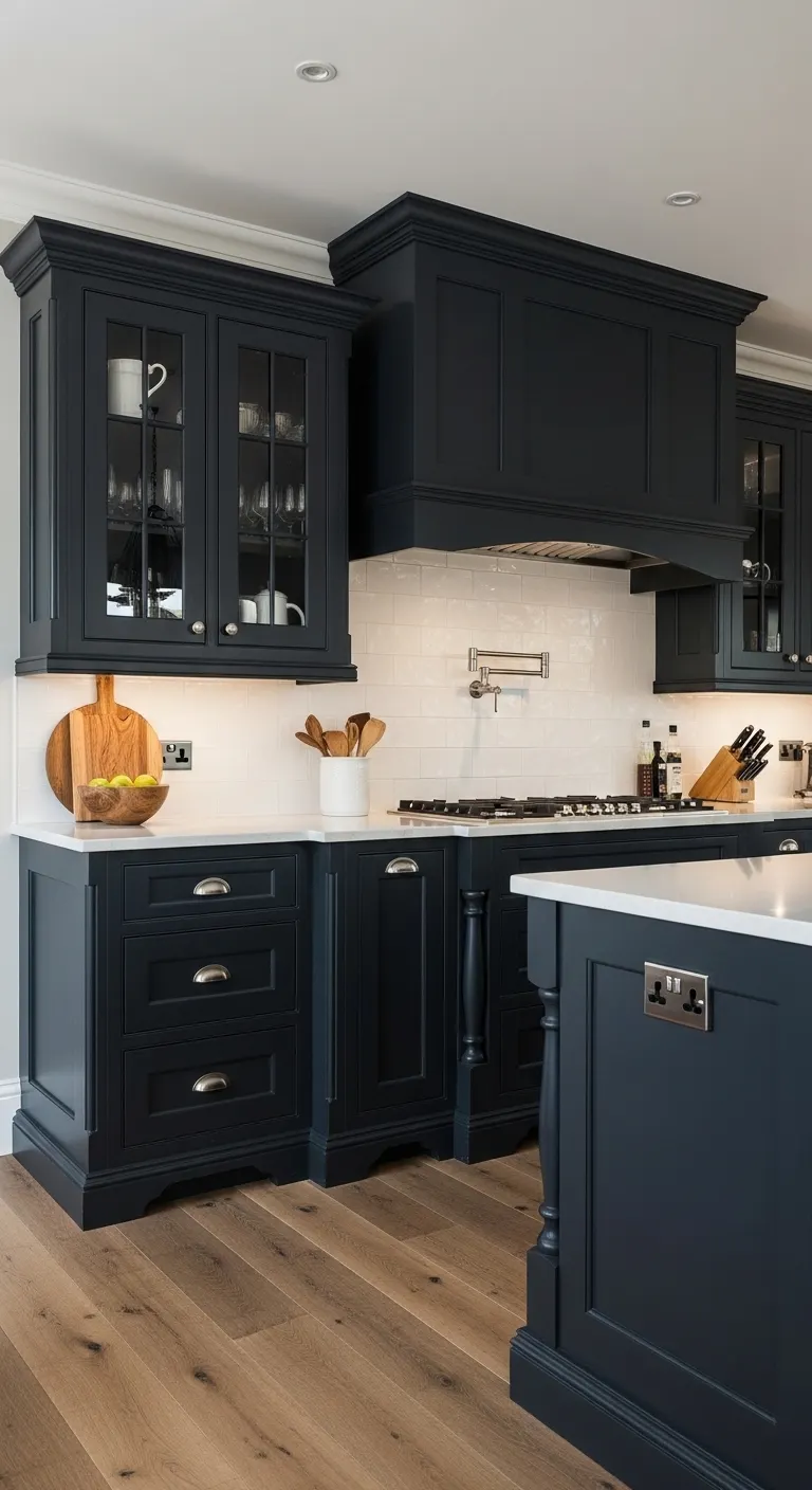 Dark Luxury Kitchen Cabinets for Bold Elegance