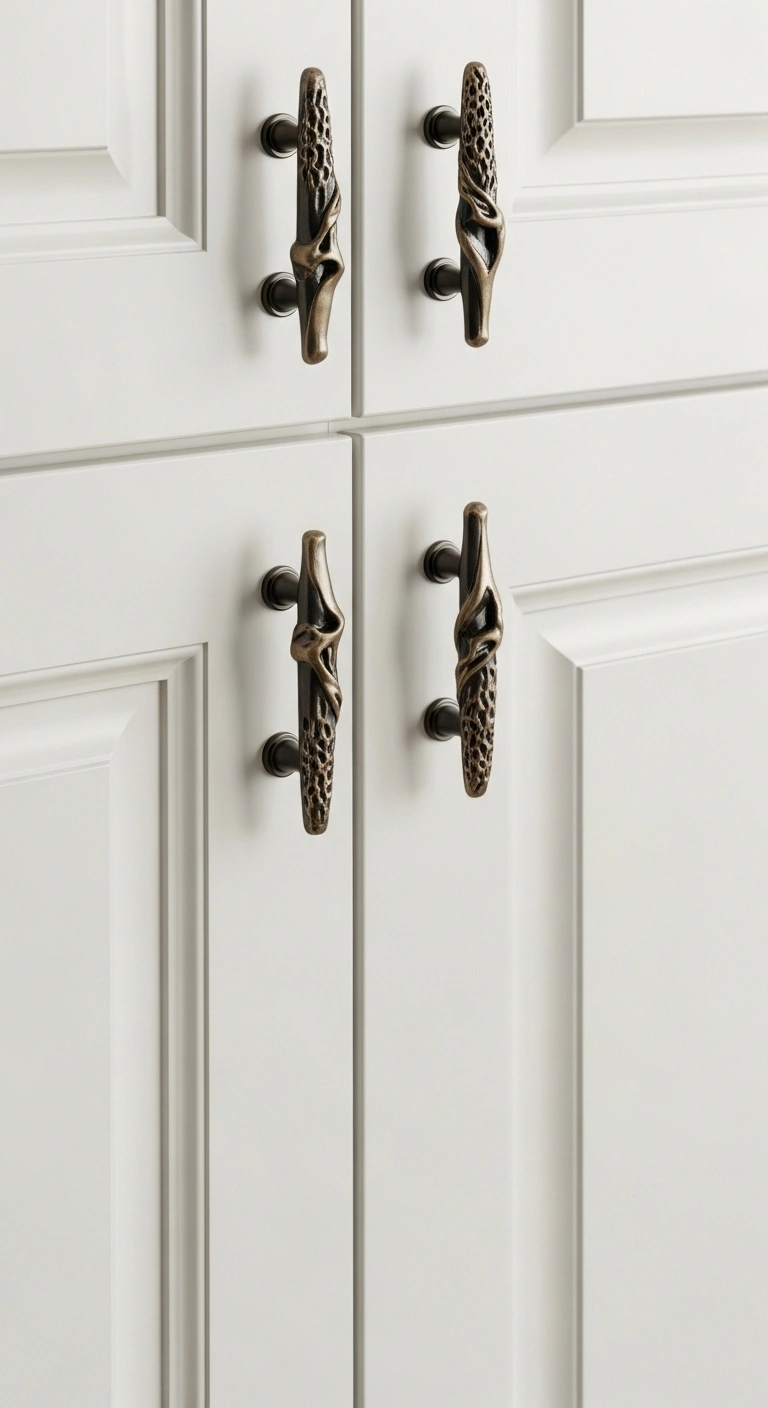 Decorative Artistic Kitchen Cabinets Handles Ideas
