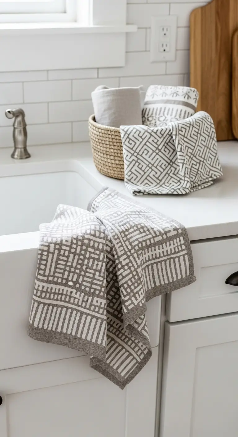 Display Folded Towels with Coordinated Colors