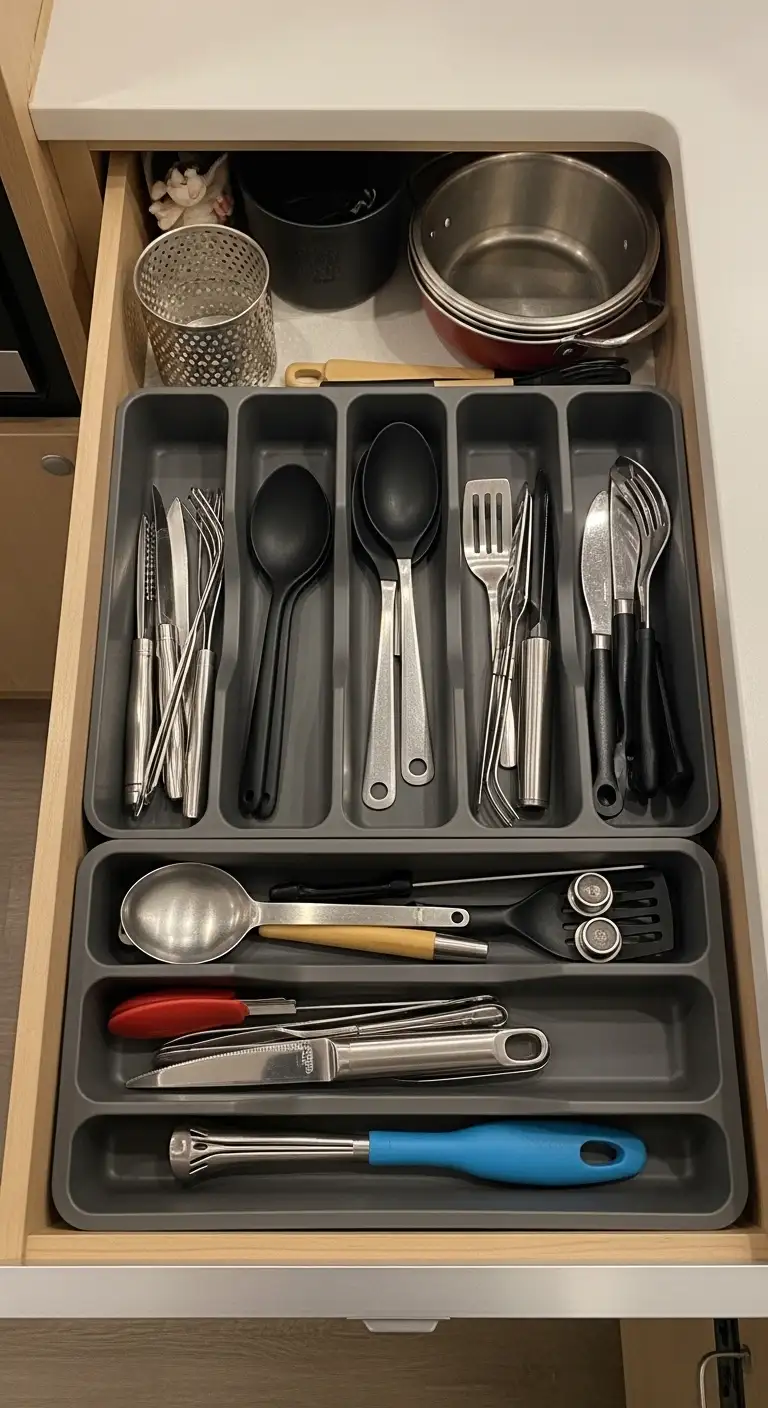 Drawer Dividers for Structured Camper Kitchen Organization
