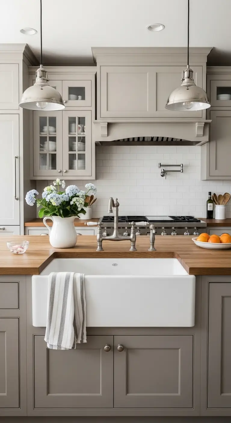 Farmhouse Kitchen Island Ideas with Sink