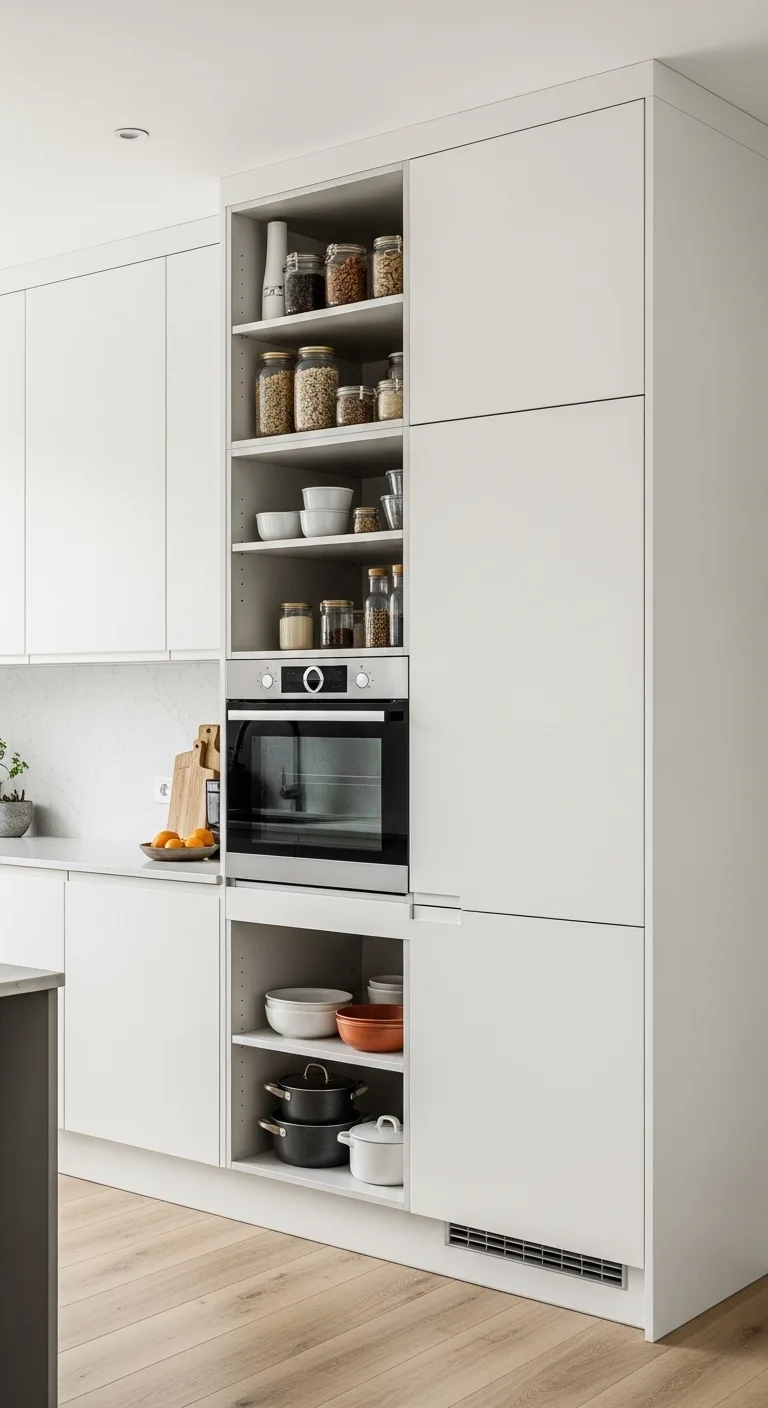 Floor-to-Ceiling Modern Kitchen Cabinets for Maximum Storage