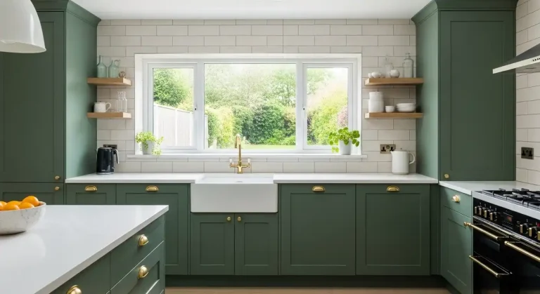 Green Kitchen Cabinet