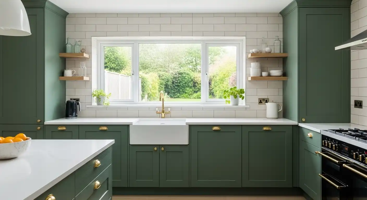 Green Kitchen Cabinet